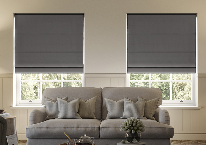 Norleigh, Charcoal - Roman Blind - Image 3